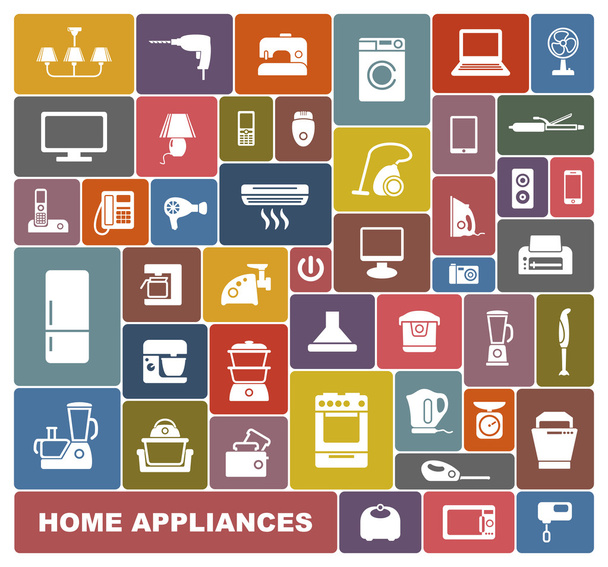 Home appliances - Vector, Image