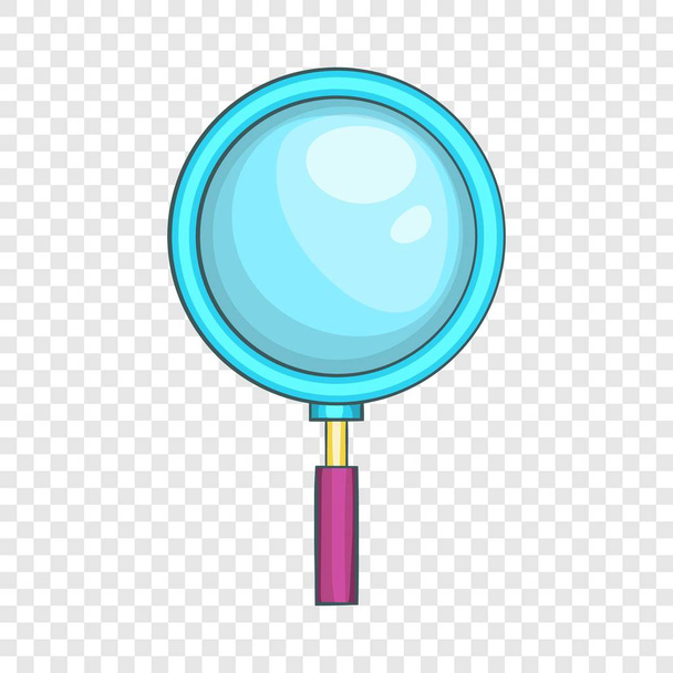 Magnifying glass icon, cartoon style - Vector, imagen