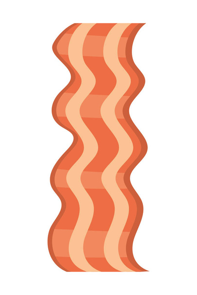 delicioso bacon saboroso desenhos animados
 - Vetor, Imagem