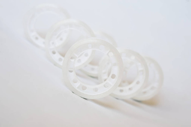 Scotch tape on a white background. Items for office work - Foto, Imagen