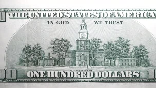 Gros plan des images du dollar américain - Séquence, vidéo
