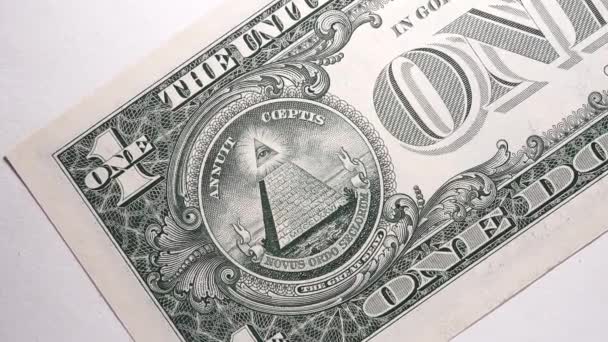 Detailní záběry z amerického dolaru - Záběry, video