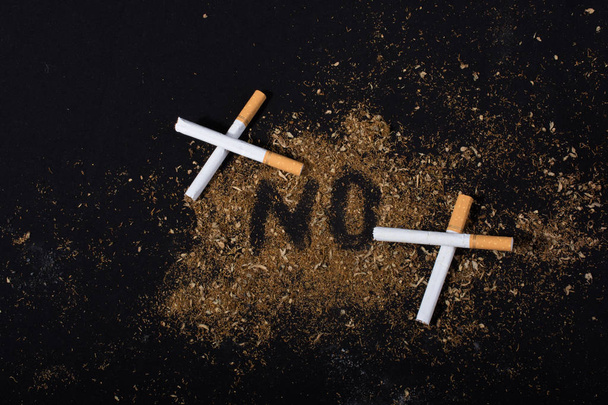  Немає день боротьби з тютюнопалінням плакат для сказати ні куріння концепції - Фото, зображення