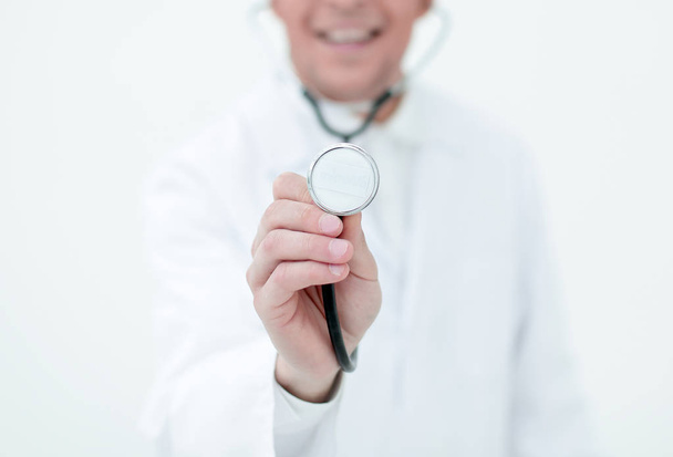 doctors a therapist with a stethoscope - Valokuva, kuva