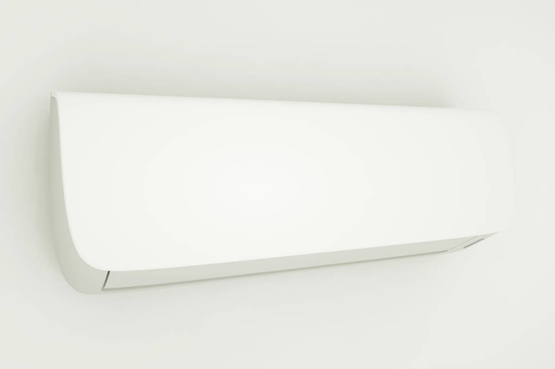 Современный кондиционер на белом фоне. 3d иллюстрация
 - Фото, изображение