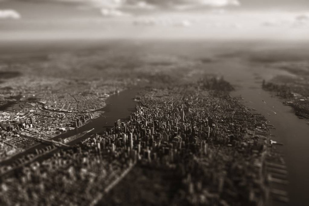 New york city légifelvételek - Fotó, kép