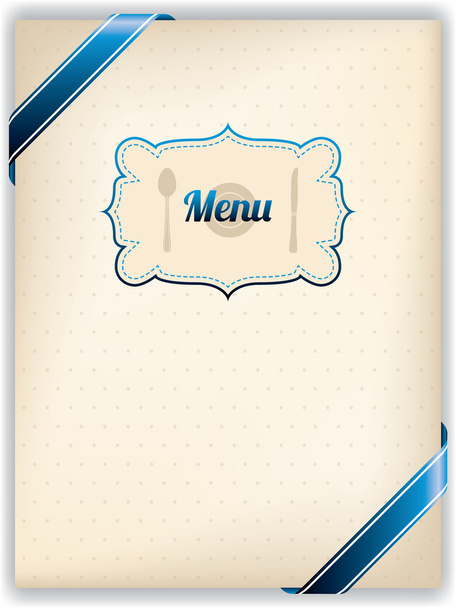 Дизайн меню ресторана в старом стиле
 - Вектор,изображение