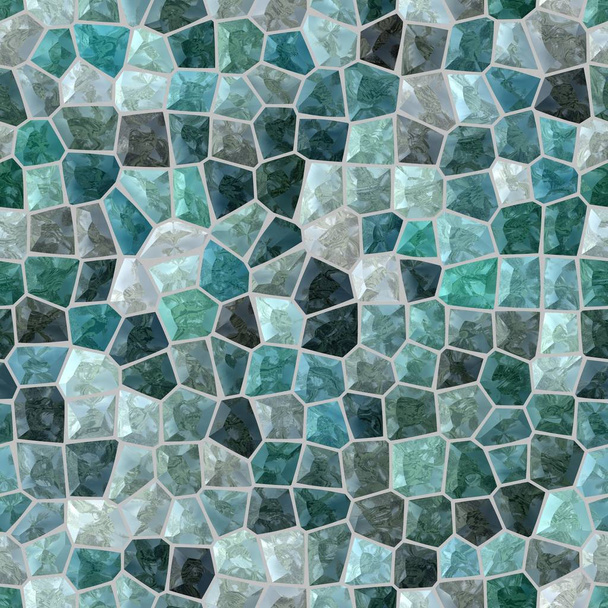 surface sol marbre mosaïque motif fond sans couture avec coulis gris - ardoise sarcelle bleu vert turquoise
 - Photo, image