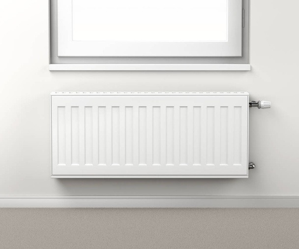 Radiador de calefacción central
 - Foto, Imagen
