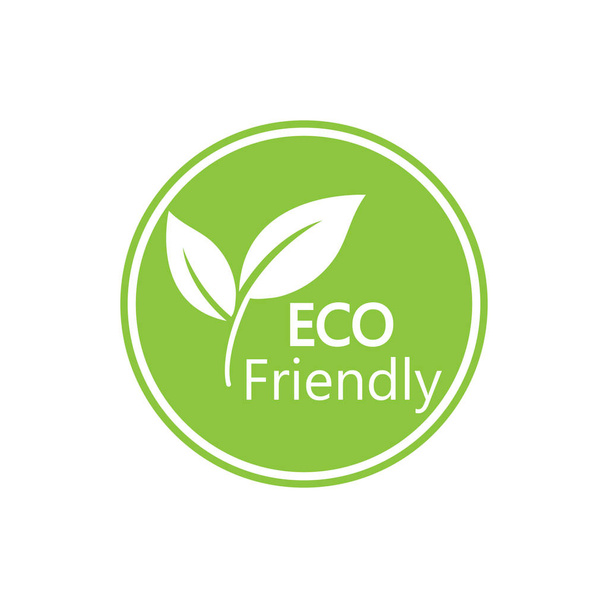 Eco icon. Eco friendly sign. Vector illustration, flat design. - Vecteur, image