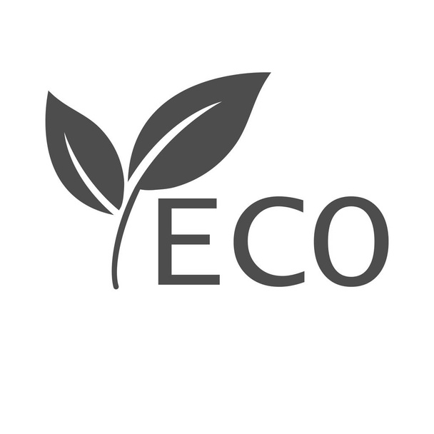 Eco icon. Ecology sign. Vector illustration, flat design. - Vecteur, image