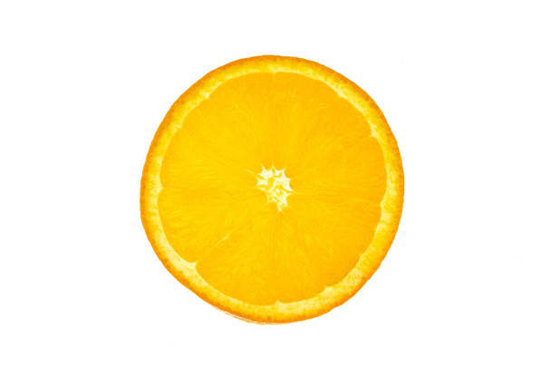 rebanada de naranja aislada
 - Foto, Imagen