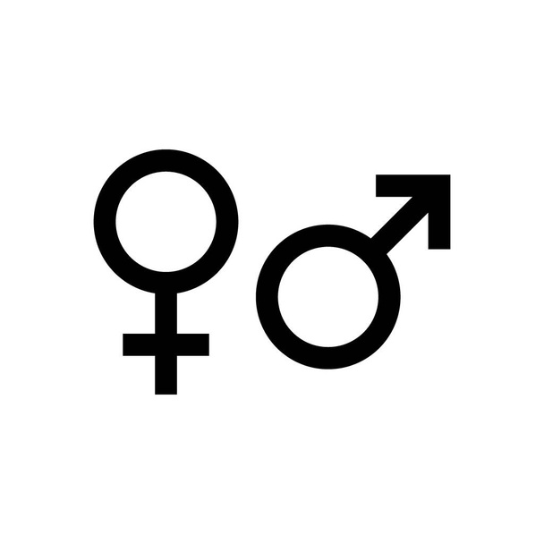 Gender icon vector. Male and female symbol - Vector, Image