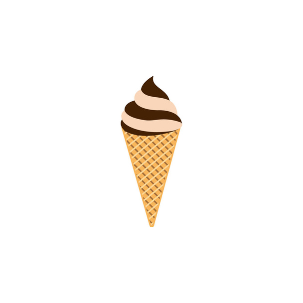 icône de couleur chocolat crème glacée. Élément d'illustration de crème glacée icône. Signes et symboles peuvent être utilisés pour le web, logo, application mobile, UI, UX
 - Vecteur, image