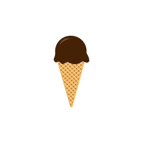 helado de chocolate icono de color. Elemento de icono de ilustración de helado. Los signos y símbolos se pueden utilizar para la web, logotipo, aplicación móvil, interfaz de usuario, UX
 - Vector, imagen