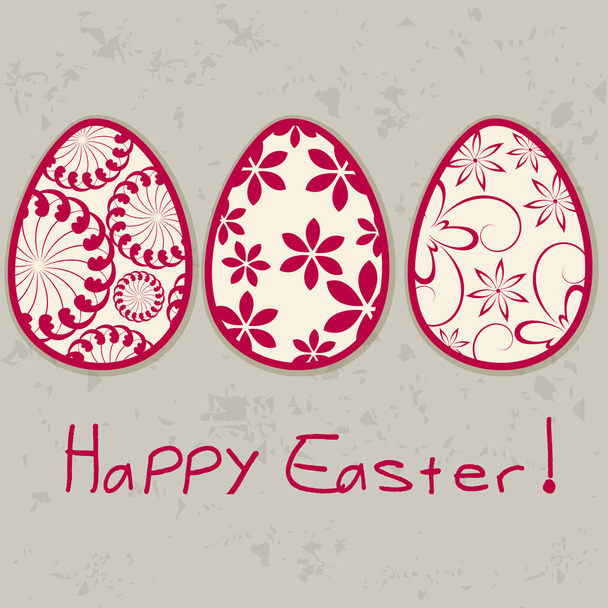 Beautiful Easter eggs illustration - Vecteur, image