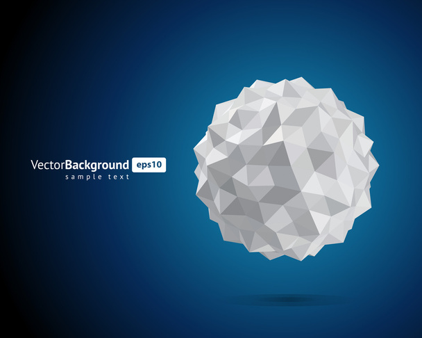 Abstract 3d origami paper square vector background - Вектор,изображение