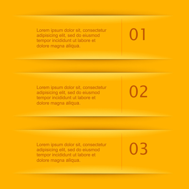 Lines and numbers website design elements eps 10. - Vetor, Imagem