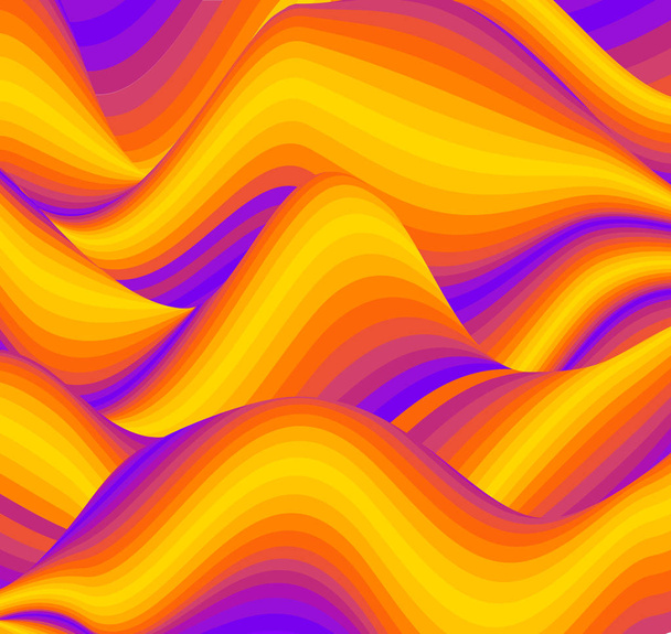Vector EPS 10. Colorful wave background digital. Design of colour art texture. Shape background abstract brochure cover. - Vector, Image