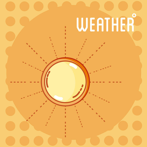 Időjárás és forescast meteorológia vektoros illusztráció grafikai tervezés - Vektor, kép