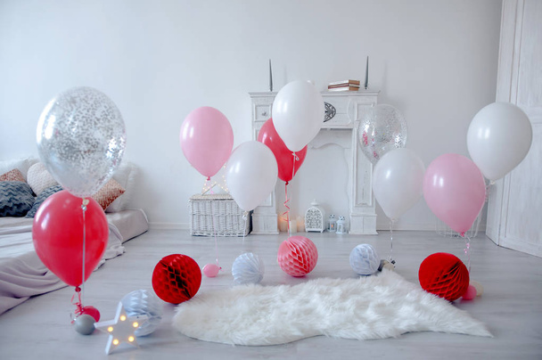 decoratoin μπαλόνια πάρτι γενεθλίων - Φωτογραφία, εικόνα