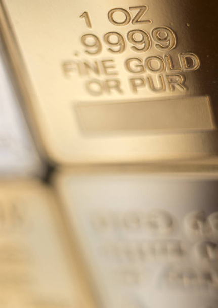 Gold bullion ingot bar - Photo, Image