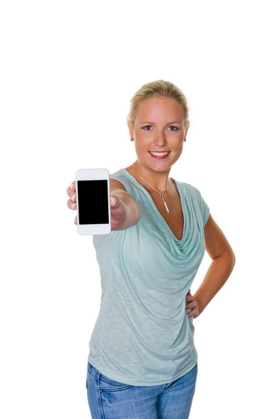 Woman using her mobile phone - Fotó, kép