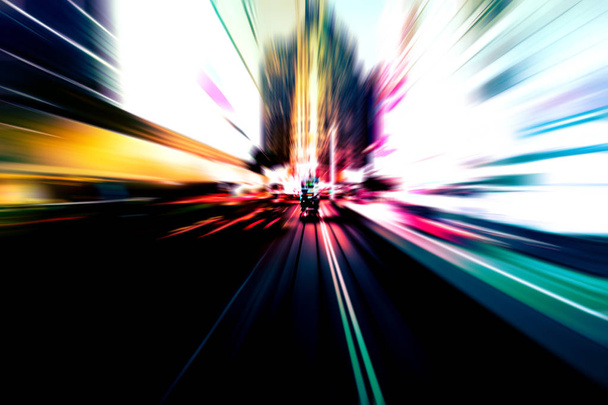 Immagine astratta dei semafori notturni della città - Foto, immagini