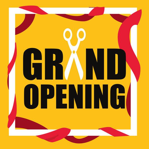 commercial grand opening - Vector, Image