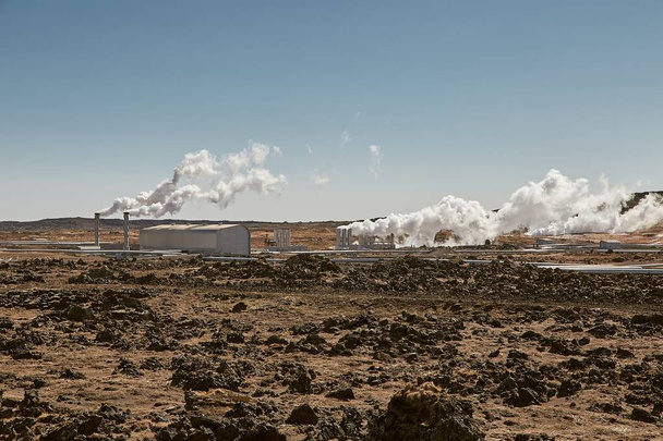 Geothermal power plant - Zdjęcie, obraz