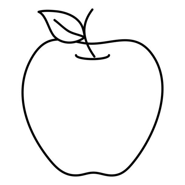 apple fresh fruit icon - Vector, Image