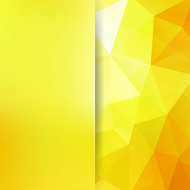 Yellow polygonal vector background. Blur background. Can be used in cover design, book design, website background. Vector illustration - Vector, Image