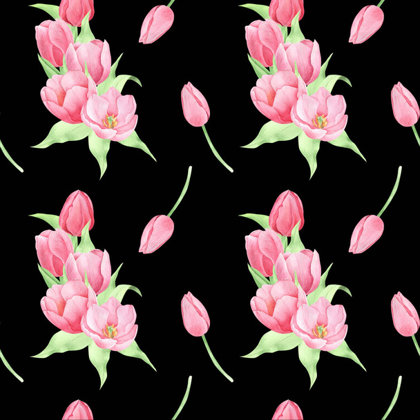 Watercolor spring flowers - Foto, afbeelding