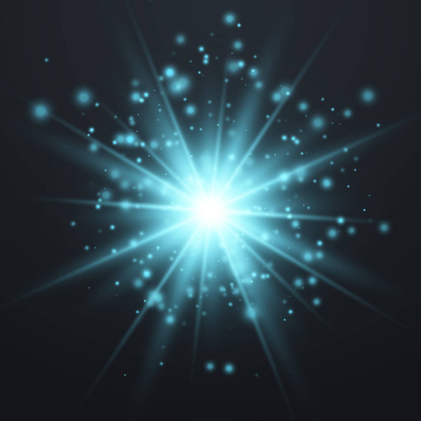 Glowing light effect  - Vector, Image