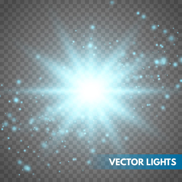 Izzó fény hatása  - Vektor, kép