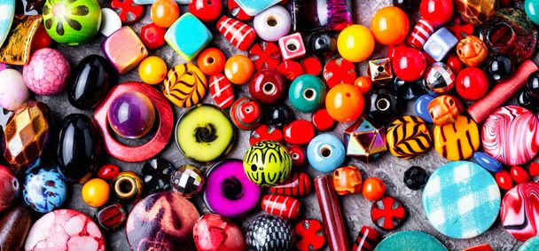 Beads or colorful beads - Photo, Image