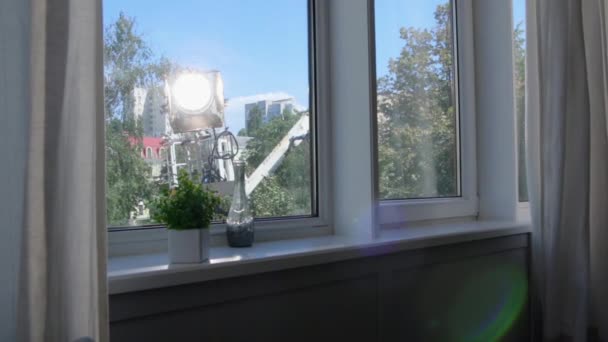 Kirschpflücker filmt Licht im Freien - Filmmaterial, Video