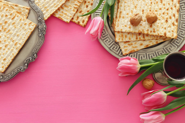 Pesah celebration concept (jewish Passover holiday). - Zdjęcie, obraz