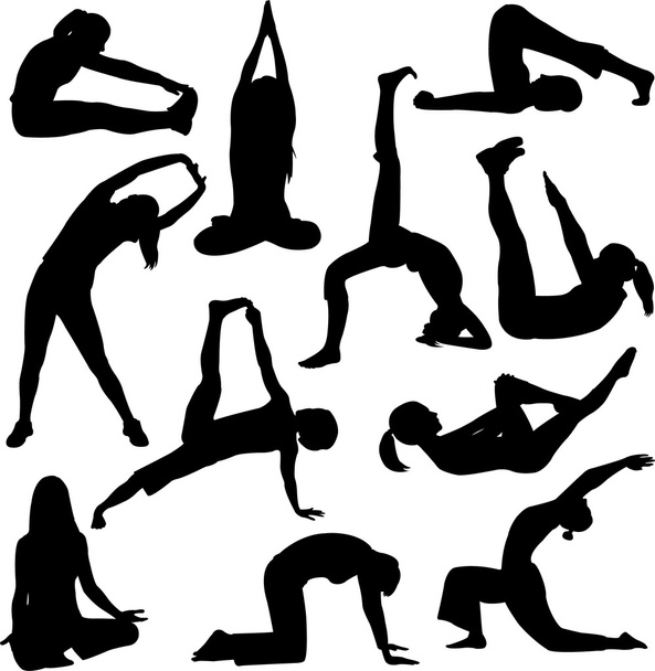 Пози йоги
 - Вектор, зображення