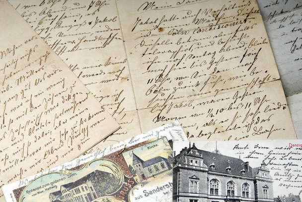 Staré dopisy a pohlednice - Fotografie, Obrázek
