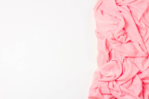 tekstura tło. Tkanina bawełniana różowy. Ten różowy proszek bawełniane tkane daje aurę romans wiosna. - Zdjęcie, obraz