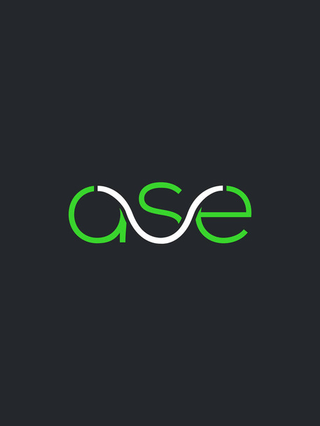 Lettres ASE logo design pour carte de visite, vecteur, illustration
    - Vecteur, image