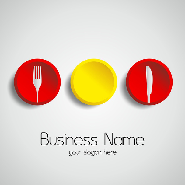 jídlo restaurace logotyp - Vektor, obrázek