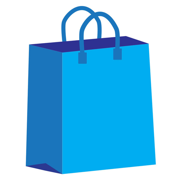 εικονίδιο τσάντα για ψώνια σε άσπρο φόντο. επίπεδη στυλ. τσάντα για ψώνια  - Διάνυσμα, εικόνα