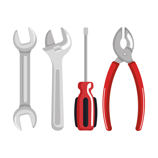 conjunto de ferramentas elementos de trabalho símbolo do dia de trabalho
 - Vetor, Imagem