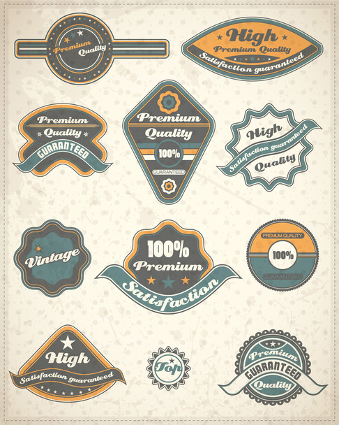 Collection of Premium and High Quality labels - Vector, afbeelding