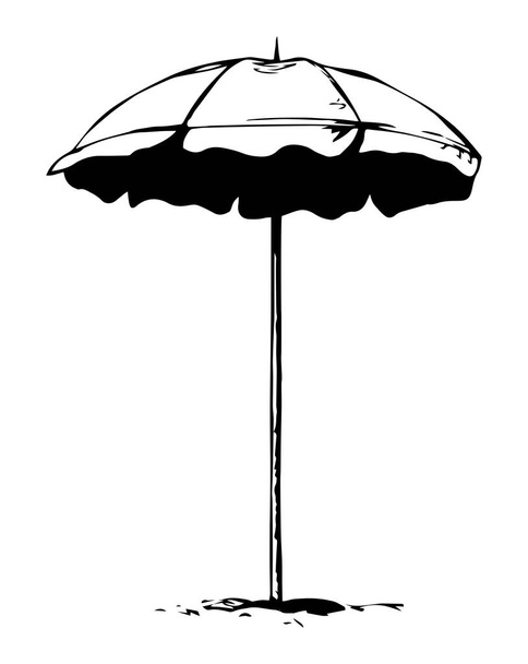 日傘。ベクトル描画 - ベクター画像