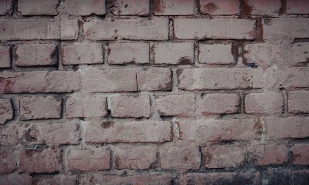 old red brick wall texture background - Photo, Image