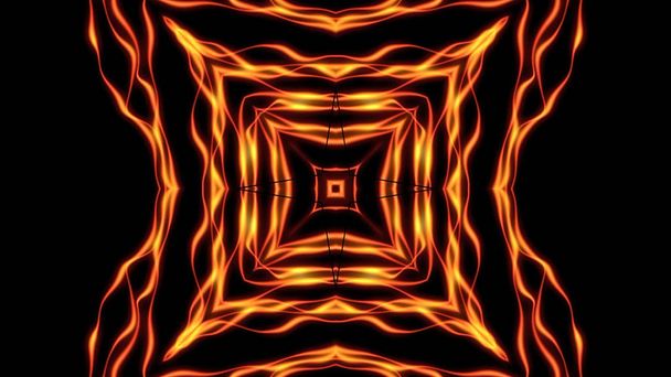 Abstract kaleidoscopic flame background - Photo, Image