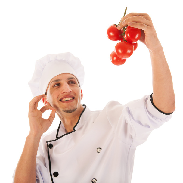 Cook with fresh tomatoes - Photo, Image